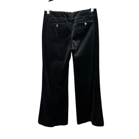 Theory Women’s Black Velvet Low Rise Wide Leg Pleated Pants Size 6 - Picture 6 of 14